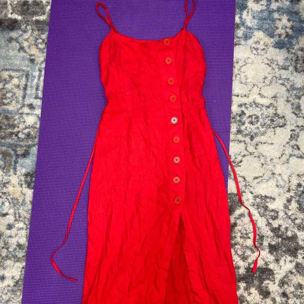 Red sun dress